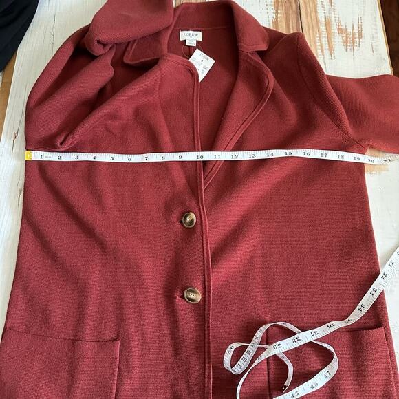 J. Crew Factory Sweater Blazer Pockets 2 Button
Wine Size XS - Picture 10 of 13